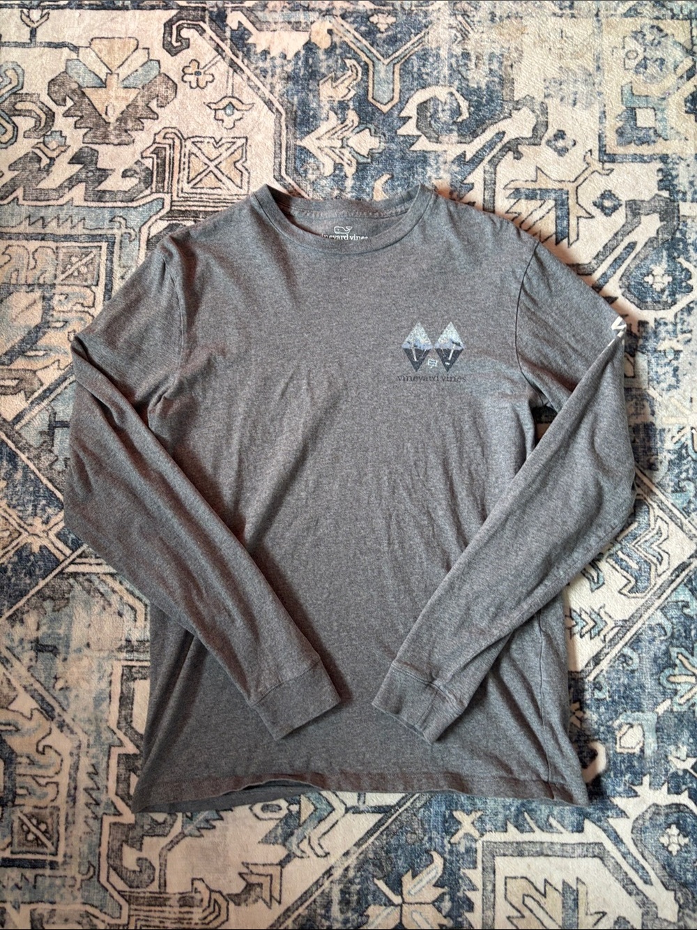 Vineyard Vines Unisex Long Sleeve Crewneck - Gray